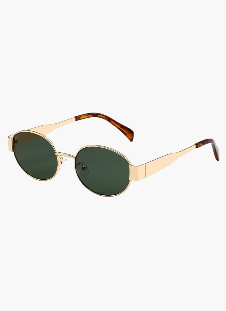 Gold frame | Green lenses