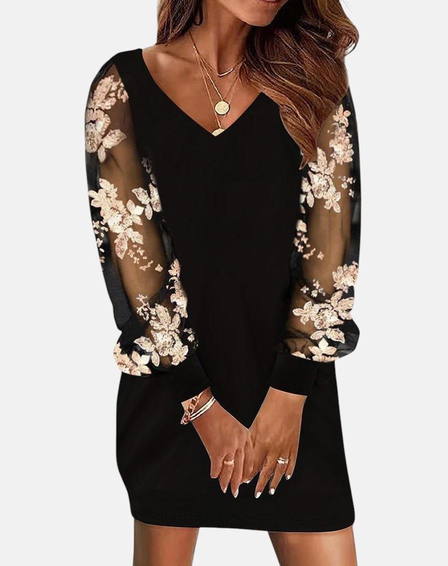 Black flowers / 2XL