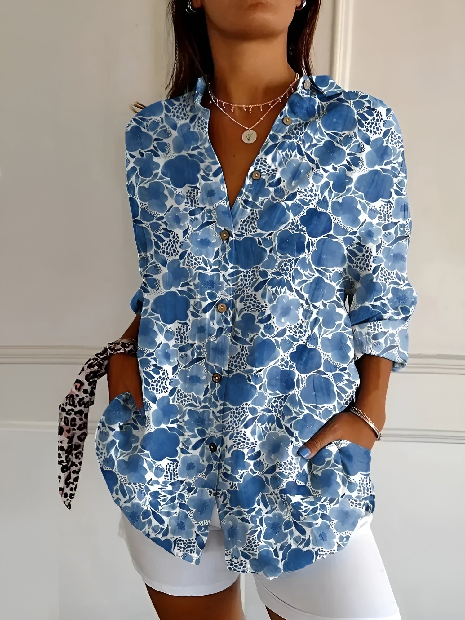 Navy Flower / 6XL